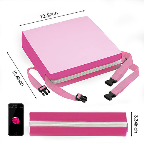 2 Toddler Booster Seat Dining, Washable Straps Safety Buckle Kids Booster Seat for Dining Table, Portable Travel