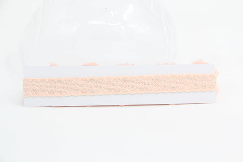 Baby Toddler Elastic Chiffon Flower Headbands, Princess Girls Hand Sewing Beads Flower Headwear (QJ11 White Pink)