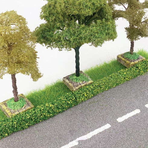 10pcs Miniature Trees and Model Trees Base for Diorama, Fake Trees for DIY Micro Landscape Sand Table