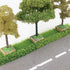 10pcs Miniature Trees and Model Trees Base for Diorama, Fake Trees for DIY Micro Landscape Sand Table