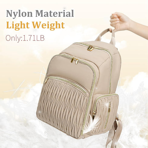 Backpack 16 Mommy Backpack Miss Fong Diaper Bag - Quilted Travel Baby Bag with Changing Pad, Pockets, Waterproof, Large