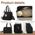 Rwigeboo Diaper Bag, Large Capacity Diaper Tote Bag with Multi-Pocket, Handheld/Crossbody, Zipper Baby for Travel