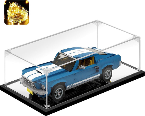 Acrylic Display Case for Collectibles, Clear Box for Lego 10265 Car Model Toys, 15.7*7.9*5.9 inch