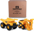 CAT Construction Toys - Tough Rigs 15" Dump Truck & Excavator Set, Kid Powered Vehicle Set for Ages 3+