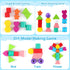 Animal Baby Toys for Boys Girls - Cute Wooden Bead Sequencing Set with Rabbit, Bear, Tiger, Pig, Frog for Early Learning