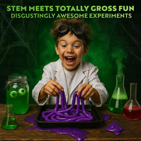 8 9 10 11 12 13+ 34+ Playz Disgusting n' Gross Zombie Poop - DIY Stem Learning & Educational Science Kit for Kids Age