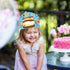 Fancy Land Birthday Crowns for Kids, Die-Cut Blue Crowns for Classroom Family Birthday Party Supplies (30)