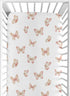 Sweet Jojo Designs Fitted Baby Crib Sheets (Pink and Taupe Boho Butterfly)