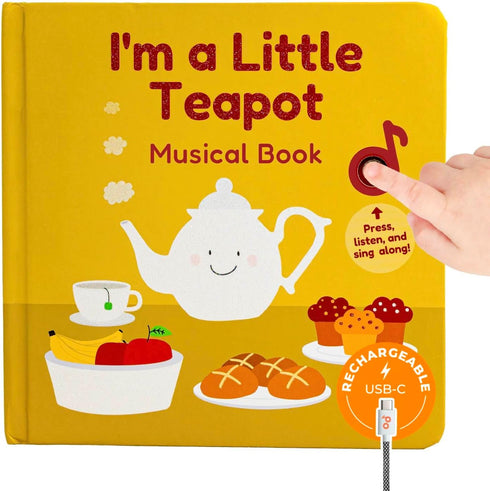 Cali's Books I'm a Little Teapot Music Book for Toddlers 1-3 Years