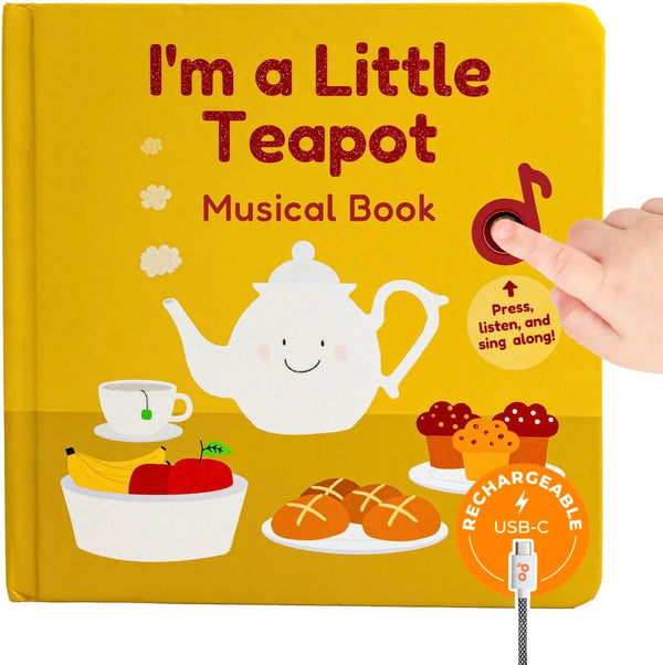 Cali's Books I'm a Little Teapot Music Book for Toddlers 1-3 Years