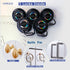 5 Pack Cabinet Locks for Baby Proofing, Adjustable Child Safety Locks, Easy to Use, No Drill, No Tools (Black)