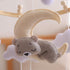 GOODMOM Felt Bear & Moon Crib Mobile Visual Stimulation & Motor Skill Development Toy for Infants, Gentle Rotation