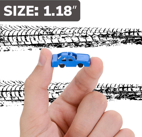 Mini Cars for Kids - 25 Pcs Plastic Car Toys Bulk for Easter Egg Fillers, Party Favors, Classroom Prizes