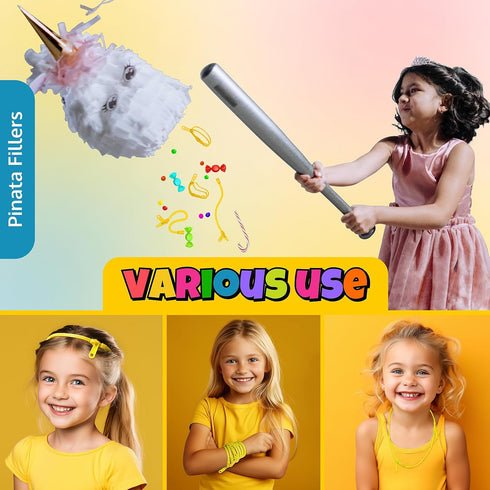 UpBrands 12 Pack YELLOW 7-Inch Zipper Bracelets - Fidget Party Favors for Kids, Bulk Anxiety Bracelets