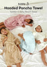 Konny Baby Hooded Towel Rayon from Bamboo Cotton Baby Bath Beach Towel Hooded Poncho, Oeko-TEX, Ultra Soft & Quick-Dry