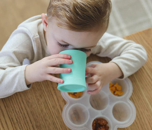 otterlove Silicone Baby & Toddler Training Cup | Pediatric OT Approved 100% Platinum Pure Silicone (Mint)