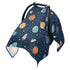 Mazeann Cute Planets Stars Car Seat Cover Baby Breathable Soft Infant Carseat Covers