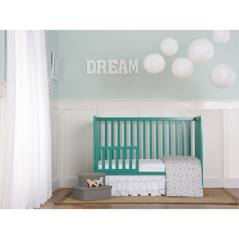 Convertible Crib Toddler Guard Rail - Emerald, Solid Wood Construction