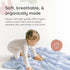 100% 47 47 Margaux & May Organic Muslin Baby Swaddle Organic Cotton, Large x Newborn Swaddle, Soft & Breathable Muslin