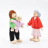 Wooden Doll House People, 8 Miniature Figures and 2 Pets, Dollhouse Family Set for Kids