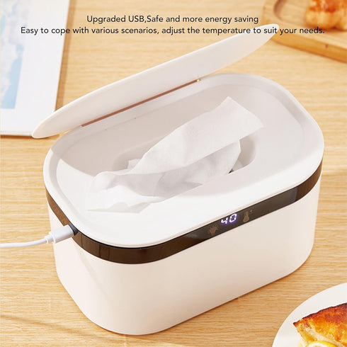 Heater,3 Baby Wet Wipes Temperatures Adjustable Baby Wipes Heating Case Baby Wipes Dispenser Warmer Wet Wipes Heating