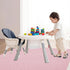 Magik & Kover 2 Pack, 42 42 Inch Baby Splat Mat for Under High Chair x Splash Mat for Arts & Crafts & Eating Mess