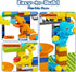 Anpcso 3 4 5 6 7 Marble Run Building Blocks, Dinosaurs Marble Track Toy Classic Large Bricks for + Year Old Boys Girls
