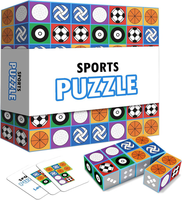LARDEMOTO Sports Match Puzzle Game 2.0 Family Games for Children & Adults Block
