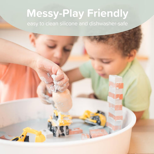 25 Inspire My Play Mini Silicone Building Bricks for Construction Play Bin - Creativity Sensory Bin Filler