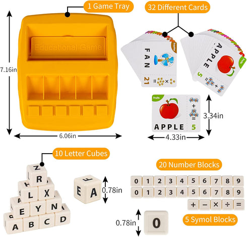 Educational Matching Letter Spelling Game for Kids Ages 3-8, Easter and Birthday Gifts for Boys and Girls