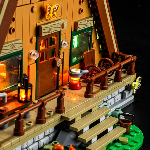 BRIKSMAX Led Lighting Kit - Compatible with LEGO-21338 A-Frame Cabin, Not Include Lego Set
