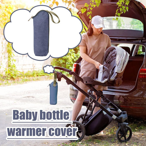 Generic Milk Bottle Thermal Bag - Baby Bottle Warm Cover | Insulated Breastmilk Cooler Bag | Portable Thicken Travel