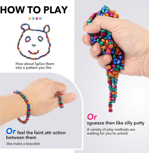 Jollicube 350pcs (350PCS) Fidget Toys, Fidget Gifts Adults, Desk Fidgets Toys for Office Stress/Anxiety Relief Novelty