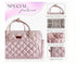 MOMCANDO Diaper Bag Tote with Dividers, Zipper, Top Cover and Strap, Larger Size with insulated storage bag - Pink