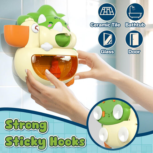 1-3 Lehoo Castle Bath Bubble Machine, Light Up Musical Bubble Bath Toys for Toddlers Automatic Bubble Maker for Bathtub