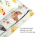 Haskirky 2 Cartoon Chickens Floral Pcs Cloth Diaper Wet Dry Bags,Waterproof and Washable Bag for Travel Reusable Wet