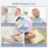 CoekMoed 5 Pcs Baby Muslin Washcloth, Soft Newborn Face Towel, Cotton Extra Absorbent Burp Cloths for Baby,Breathable
