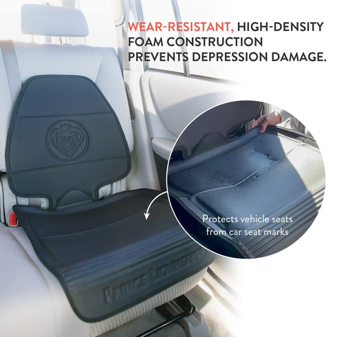 2 Prince Lionheart Car Seat Protector, The Only Stage Seatsaver Designed with Thick Padding, Nonabsorbent, Waterproof