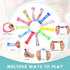 100 Macarrie Pieces Marble Mesh Fidget Toy Stress Relieve Fidget Toy for Anxiety Sensory Quiet Marble Sensory Toys