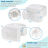 2 Saddle Shape Bath Toy Organizer, Compartments Wide Opening Mesh Bath Tub Toy Storage for Easy Access to Toys, Side