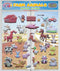 Funny Farm Animals Window Clings for Kids & Toddlers by Jesplay USA - Reusable Gels & Decals, Puffy Sticker Activities