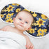 J JOYSAY 22''x11'' 4 Set 2 Pack Sunflowers Daisies Blue Leaves Baby Burp Cloths for Boys Girls Large Cotton Baby Bibs