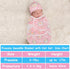 3 Pack Preemie Swaddle Blanket with Hat Set Preemie Hats Baby Receiving Blanket Swaddle Wrap for Preemie Newborn (Cute Style)