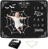 Gothic Baby Monthly Blanket for Boys, Goth Newborn Month Blanket, Soft Flannel