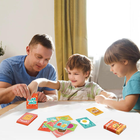 8s,War-6 Pack Card Games for Kids, Go Fish,Old Maid,Memory Match,Slap Jack,Crazy Classic Fun & Educational Games