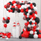 Red Black White Balloon Garland Arch Kit for Birthday Wedding Graduation Party Decorations
