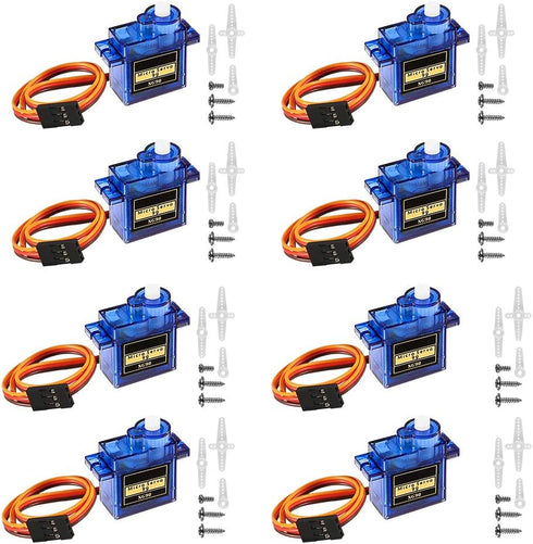 8PCS SG90 9G Micro Servo Motor Kit Mini for RC Robot Arm