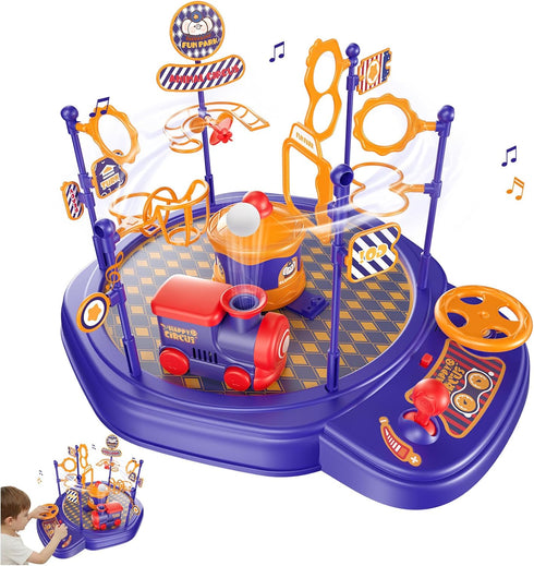 Electric STEM Toys Train Set for Kids, Floating Ball Science Toy with