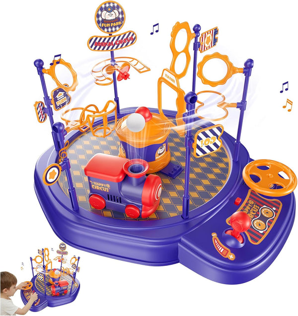 Electric STEM Toys Train Set for Kids, Floating Ball Science Toy with