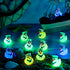 RoundFunny 200 Pcs Mini Luminous Resin Sailor Cruise Ducks Glow in The Dark Tiny Cruise Duck for Hiding with Hat
